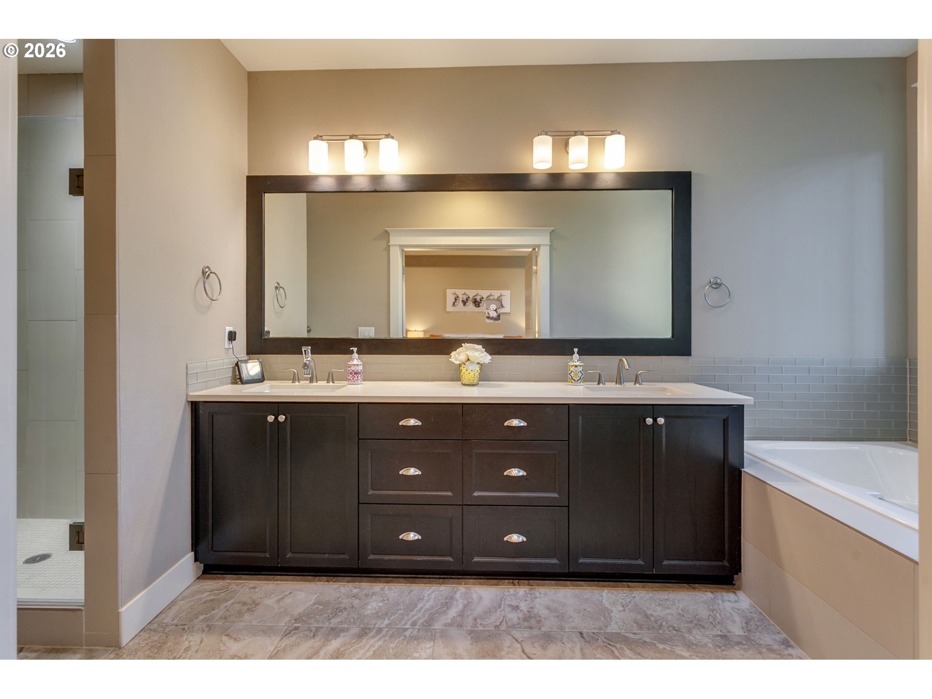 14390 Southwest Fox Lane Beaverton, OR 97008 - Photo 30 of 47 a bathroom with a sink and a mirror