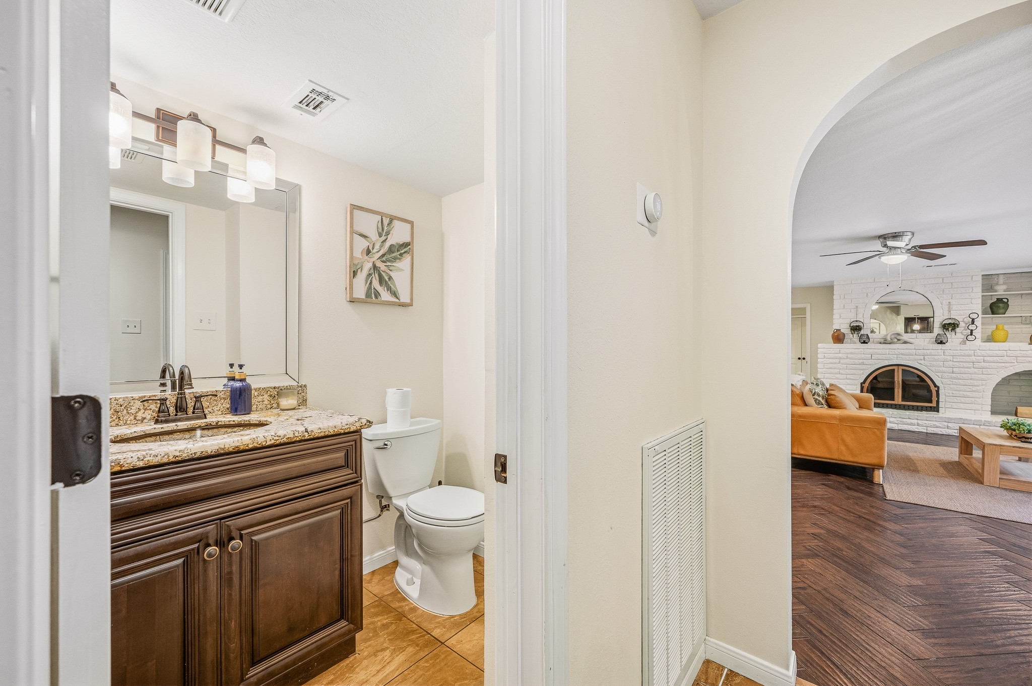 16811 Waycreek Road Houston, TX 77068 - Photo 32 of 50 a very nice looking room with a sink and a mirror