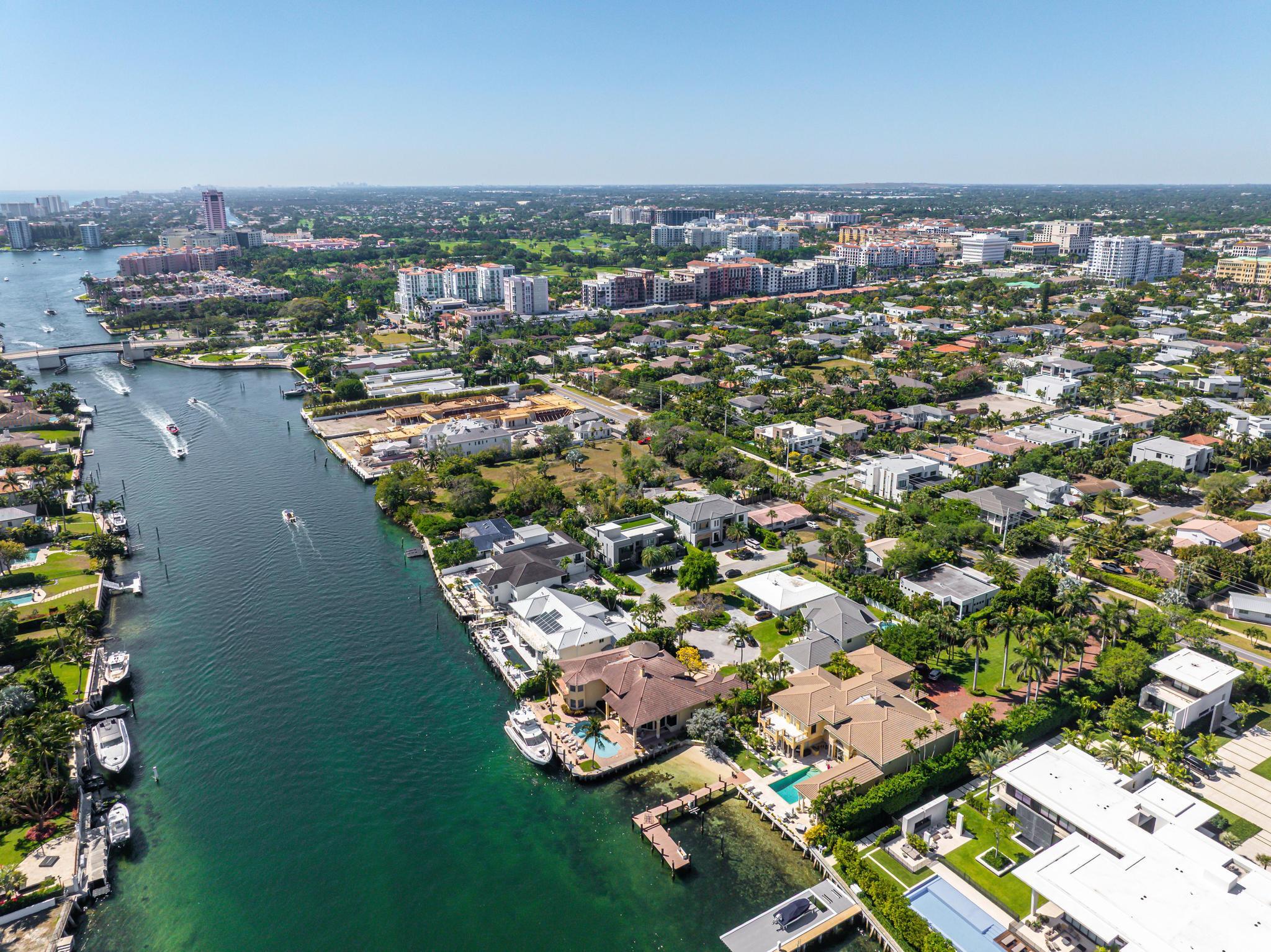 520 Northeast 4th Lane Boca Raton, FL 33432 - Photo 39 of 40 an aerial view of a city with ocean view