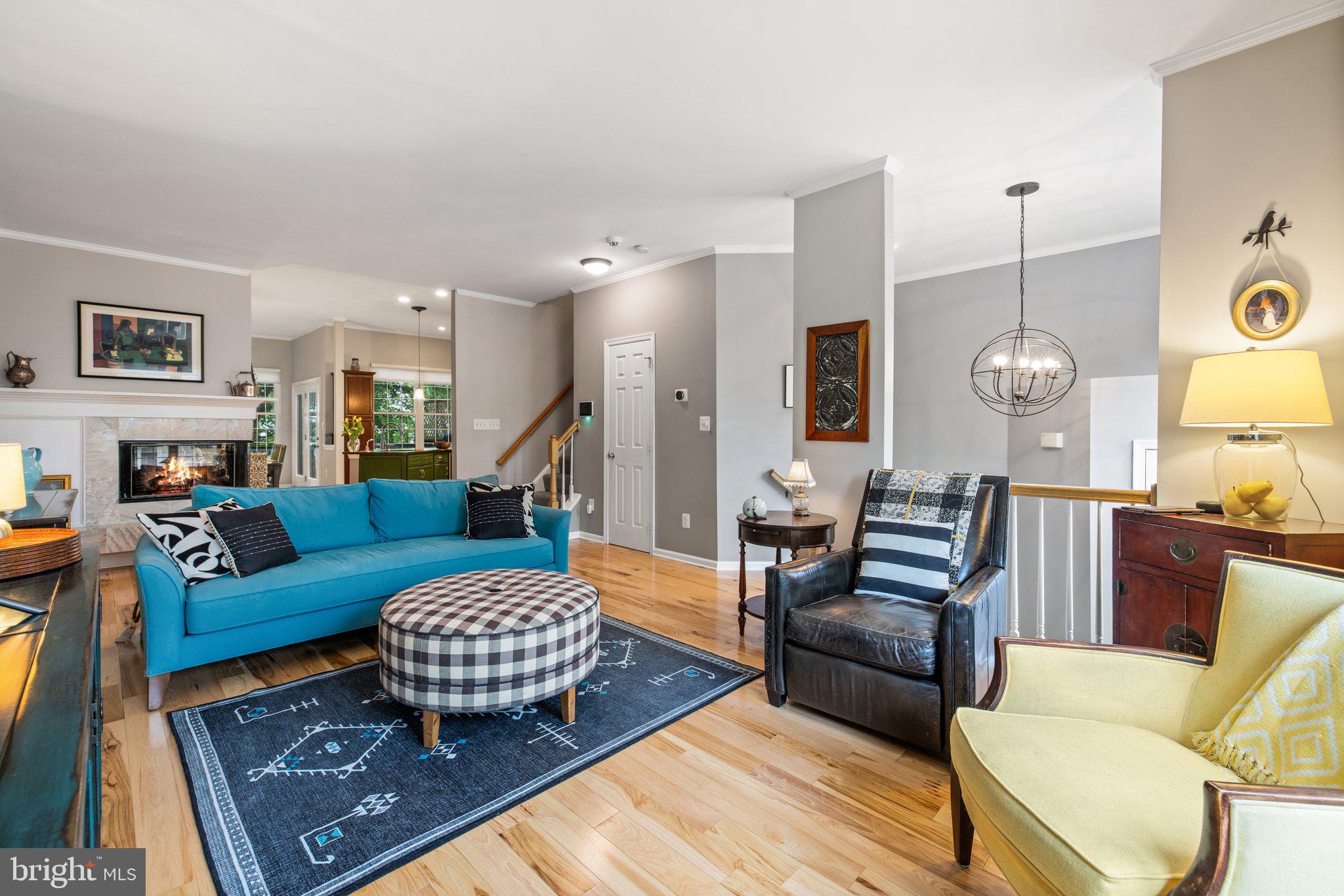 20546 Fairchild Terrace Sterling, VA 20165 - Photo 62 of 66 Open Floor Plan with 3 Sided Fireplace