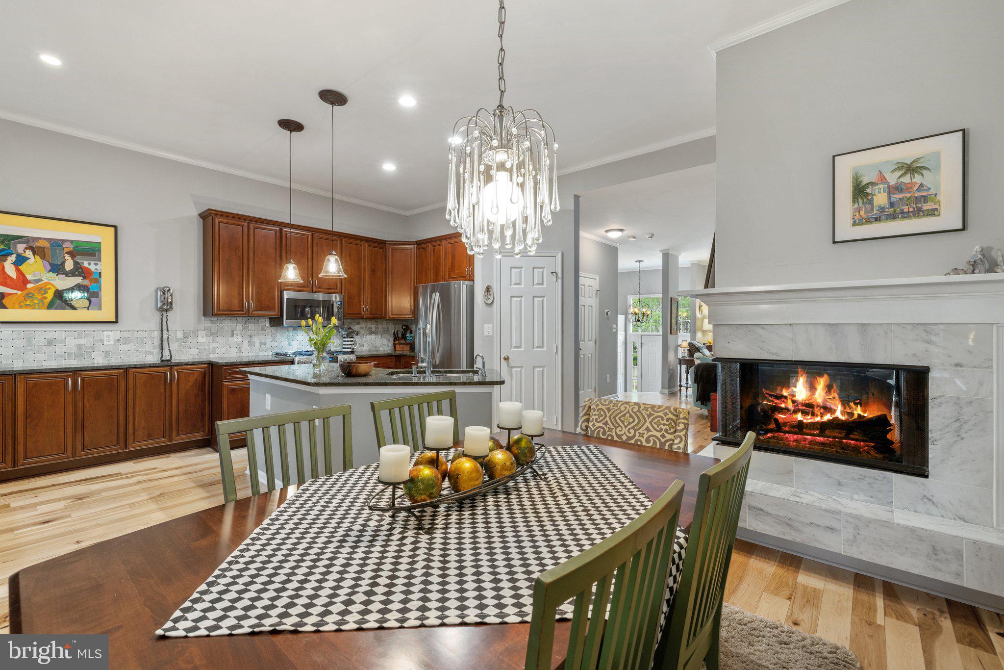 20546 Fairchild Terrace Sterling, VA 20165 - Photo 26 of 66 Dining Room with Fireplace