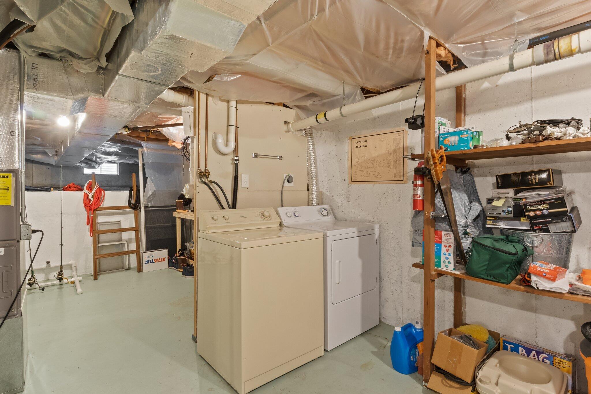29 Jesse Eldredge Road Harwich, MA 02645 - Photo 43 of 56 a utility room with dryer and washer