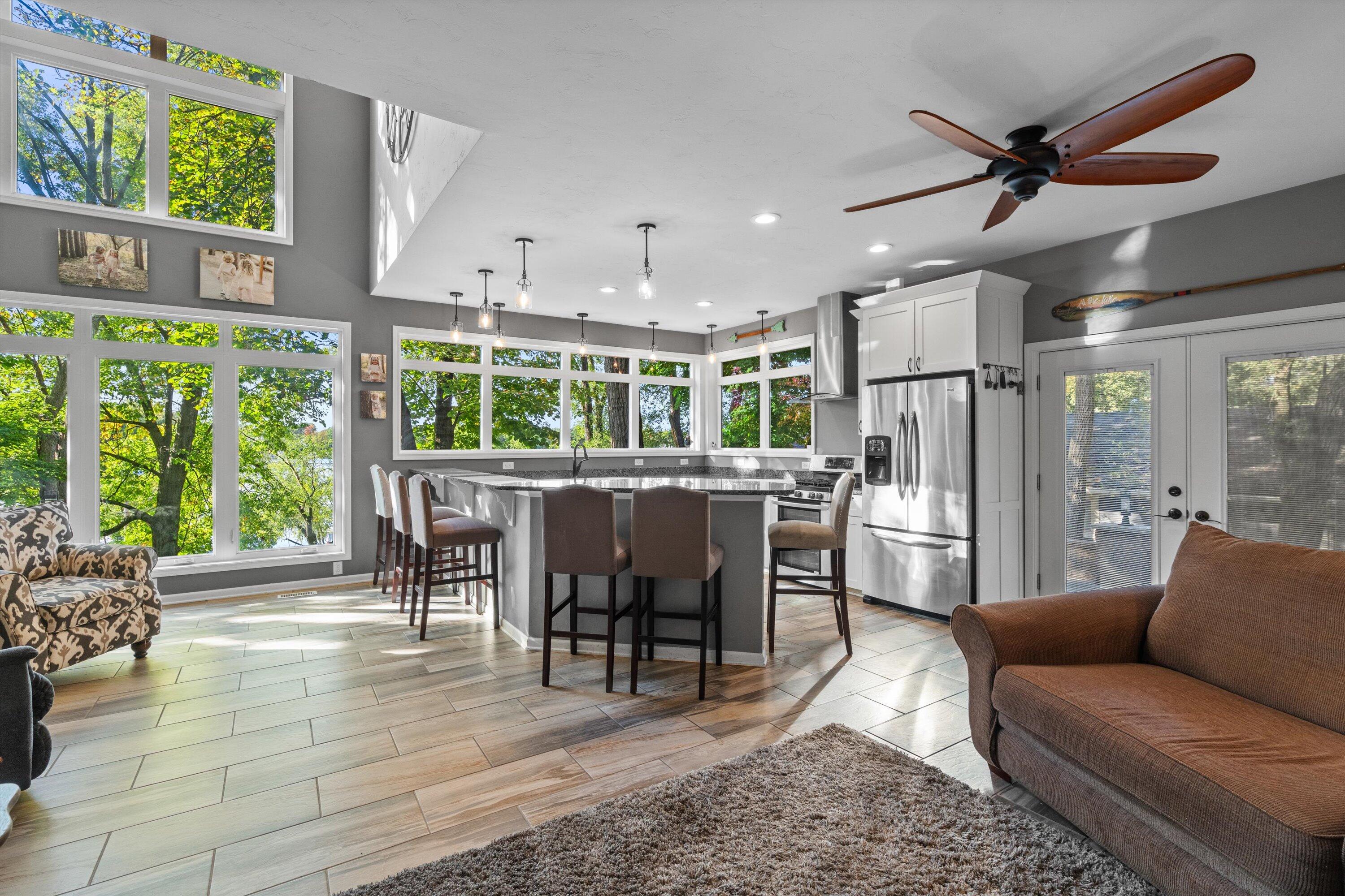 N9254 East Shore Road East Troy, WI 53120 - Photo 11 of 42 11-Floor to Ceiling Windows