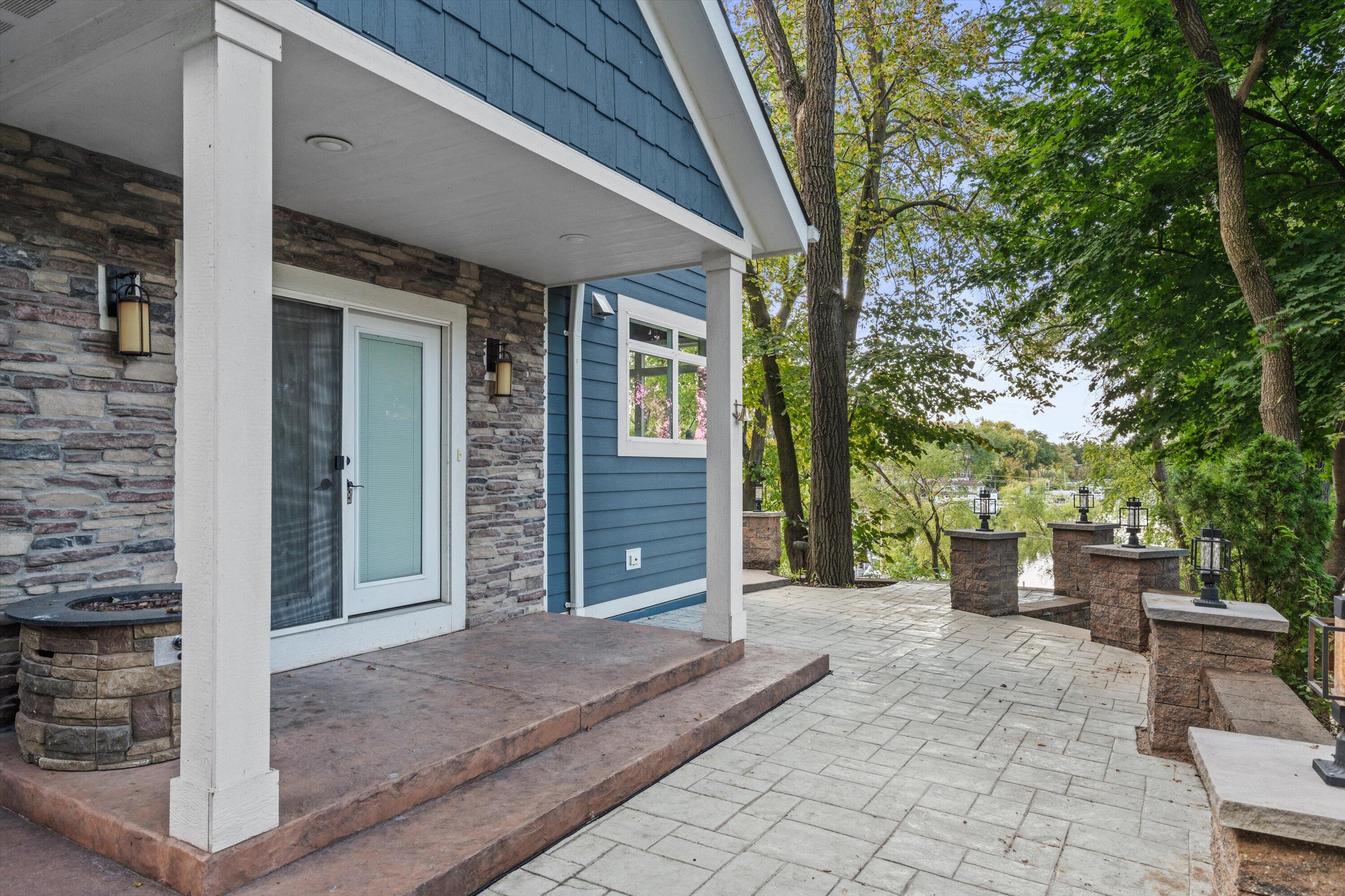 N9254 East Shore Road East Troy, WI 53120 - Photo 33 of 42 33-Stamped Patio Accented w_ Pillars