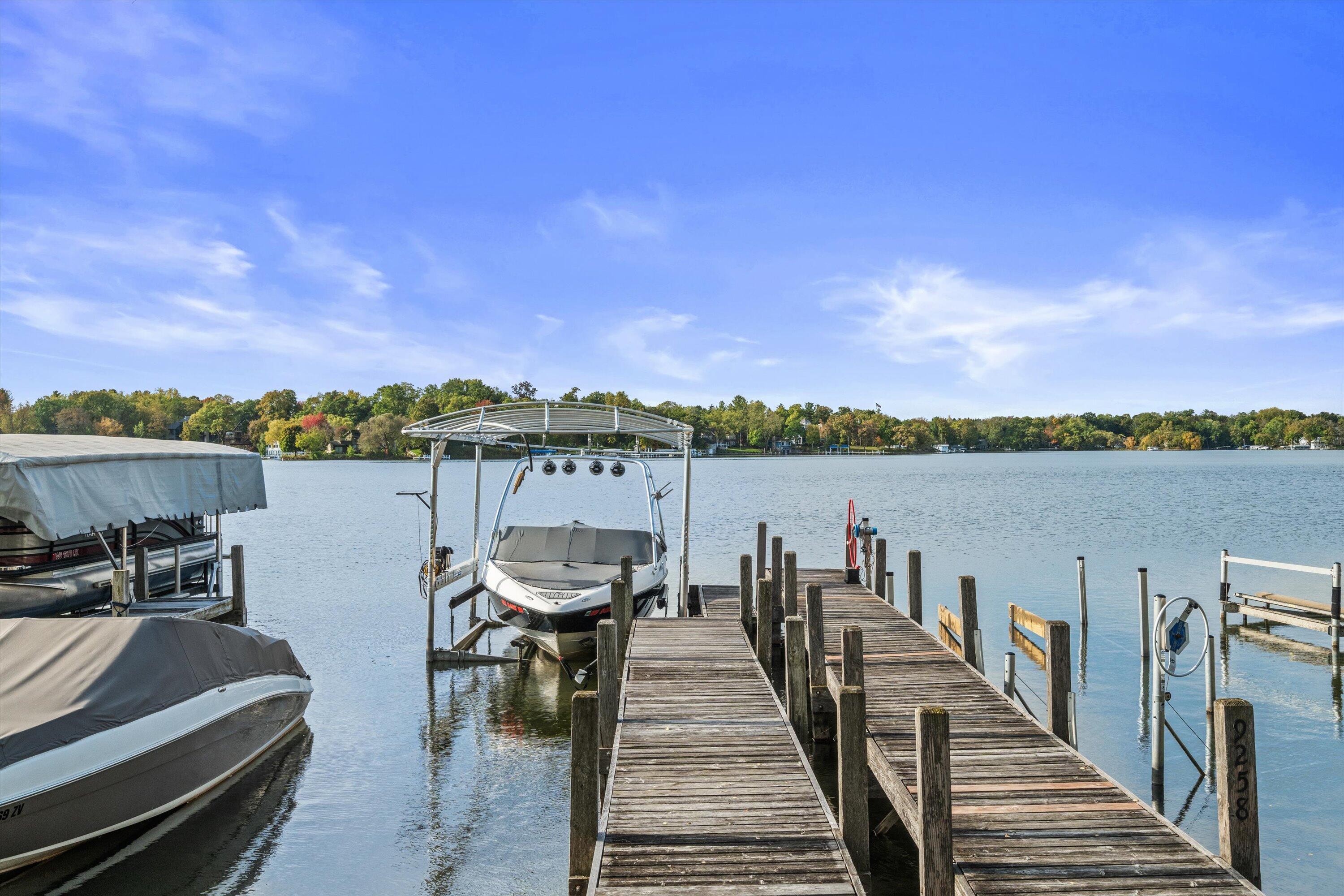 N9254 East Shore Road East Troy, WI 53120 - Photo 39 of 42 39-View of Pier and Lake