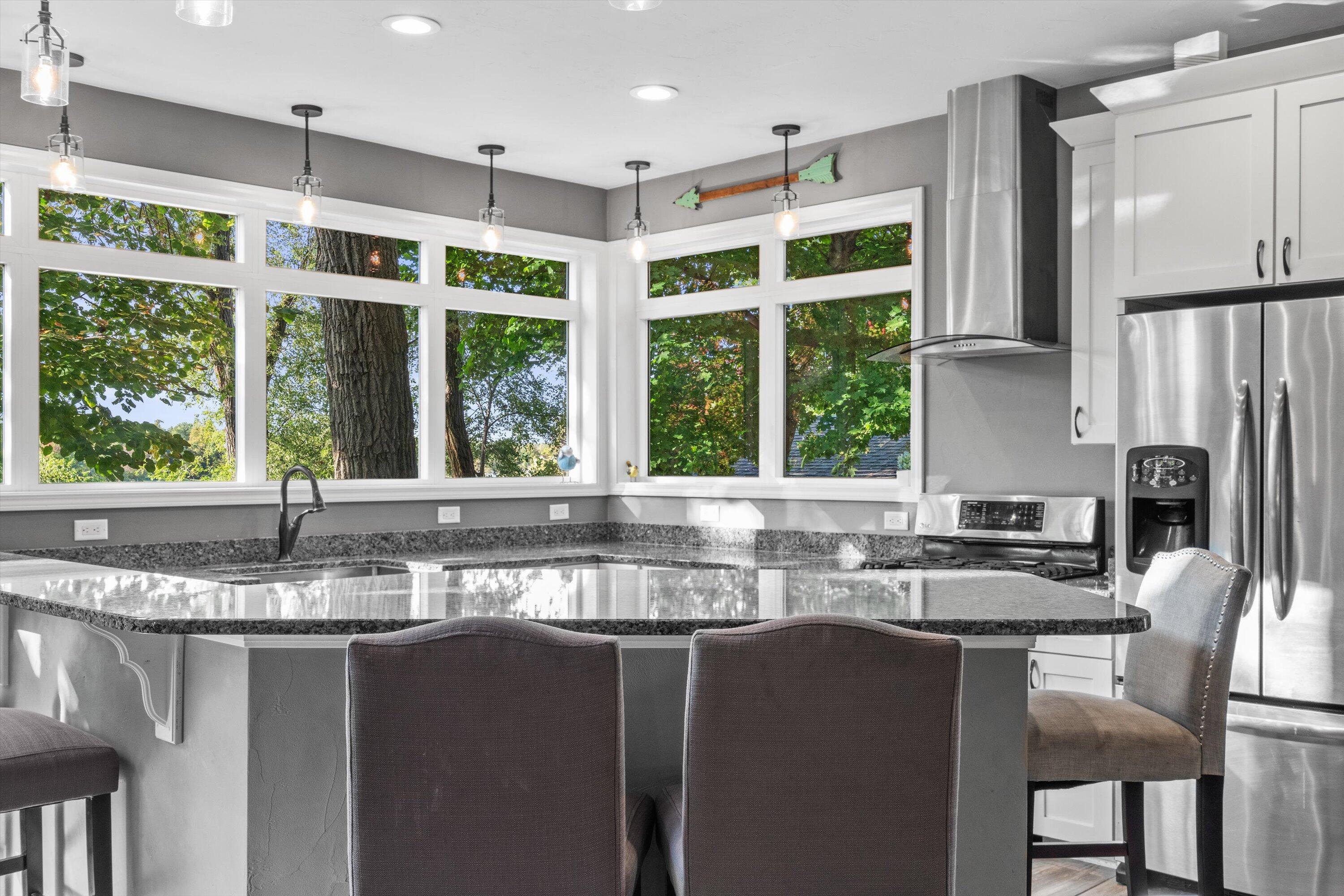 N9254 East Shore Road East Troy, WI 53120 - Photo 9 of 42 09-Kitchen w_ Raised Breakfast Bar