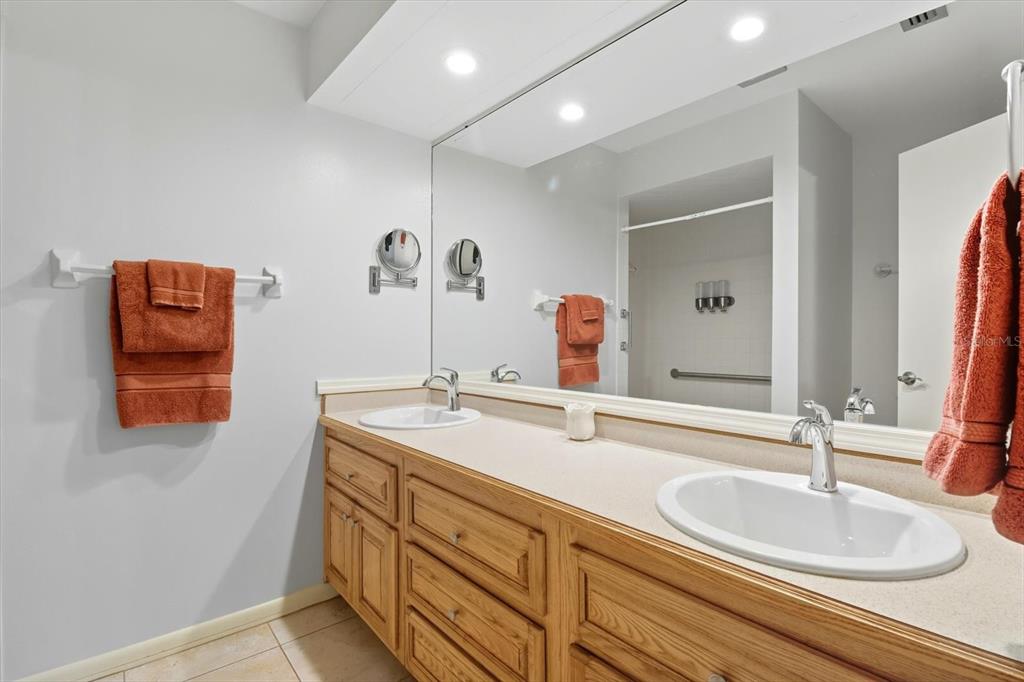 25 Jamaica Street Homosassa, FL 34446 - Photo 28 of 49 a bathroom with a sink and a mirror