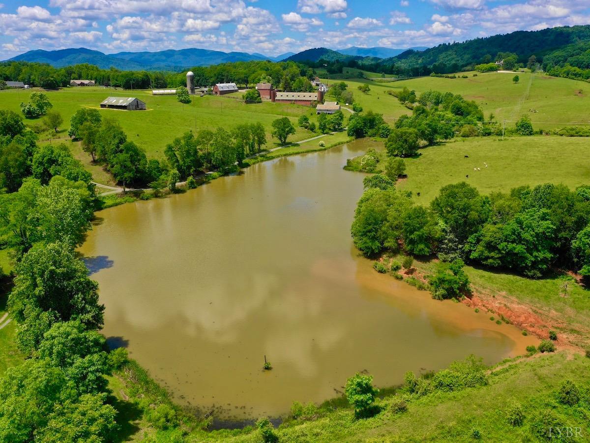 127 Albert Farm Road Monroe, VA 24574 - Photo 49 of 98 an aerial view of ocean residential houses with outdoor space and lake view