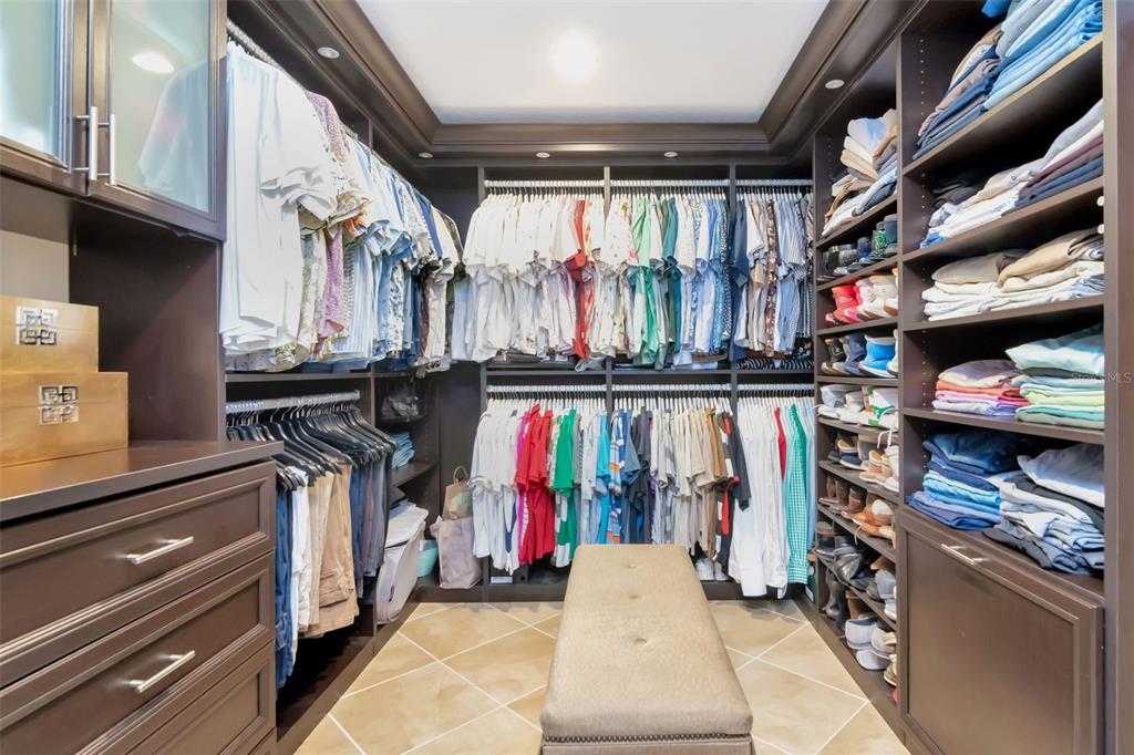4527 Scarlet Loop Wesley Chapel, FL 33544 - Photo 34 of 57 a view of walk in closet with clothes and shoes
