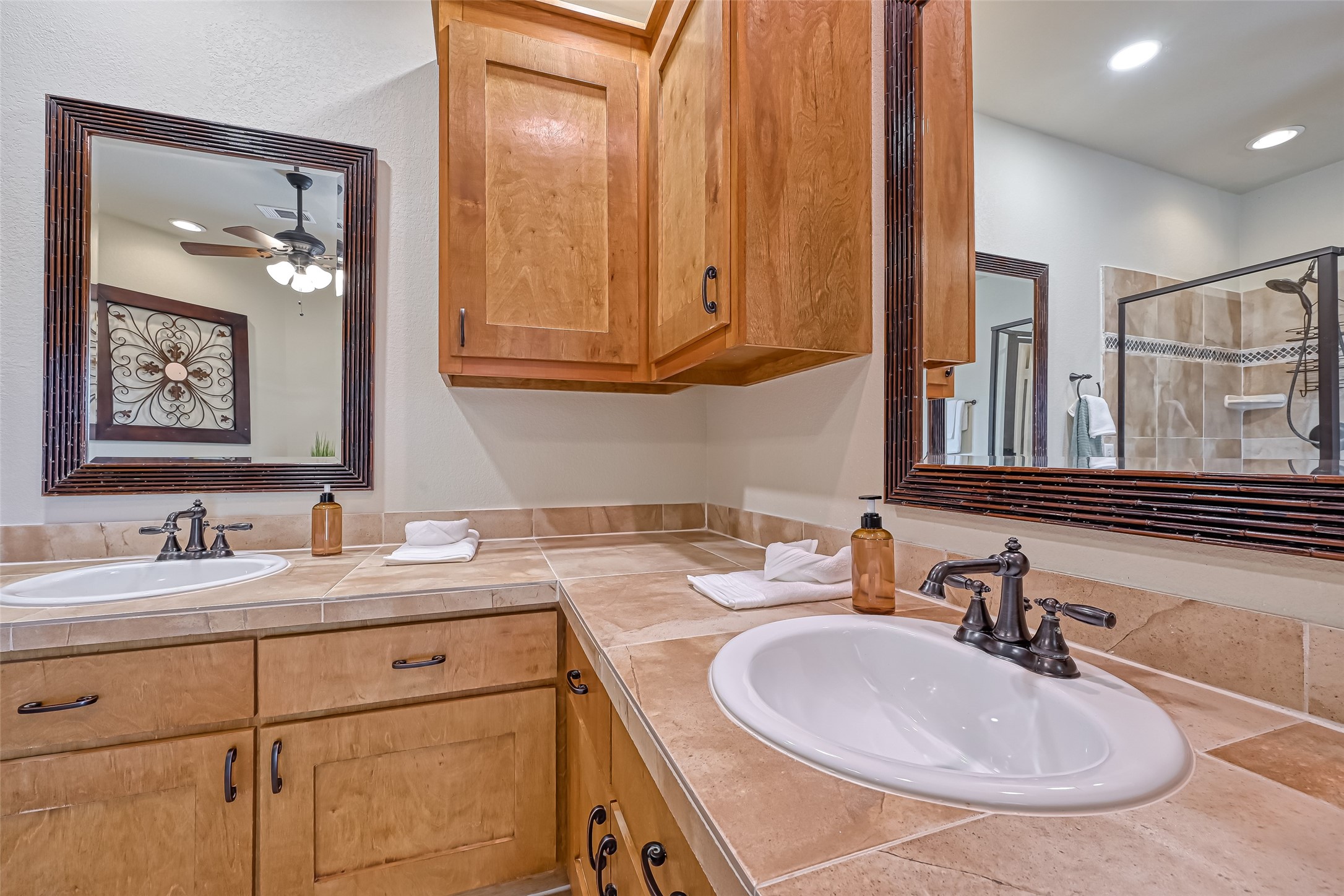 2102 Todville Road, Unit 9 Seabrook, TX 77586 - Photo 22 of 45 a bathroom with a sink and a mirror