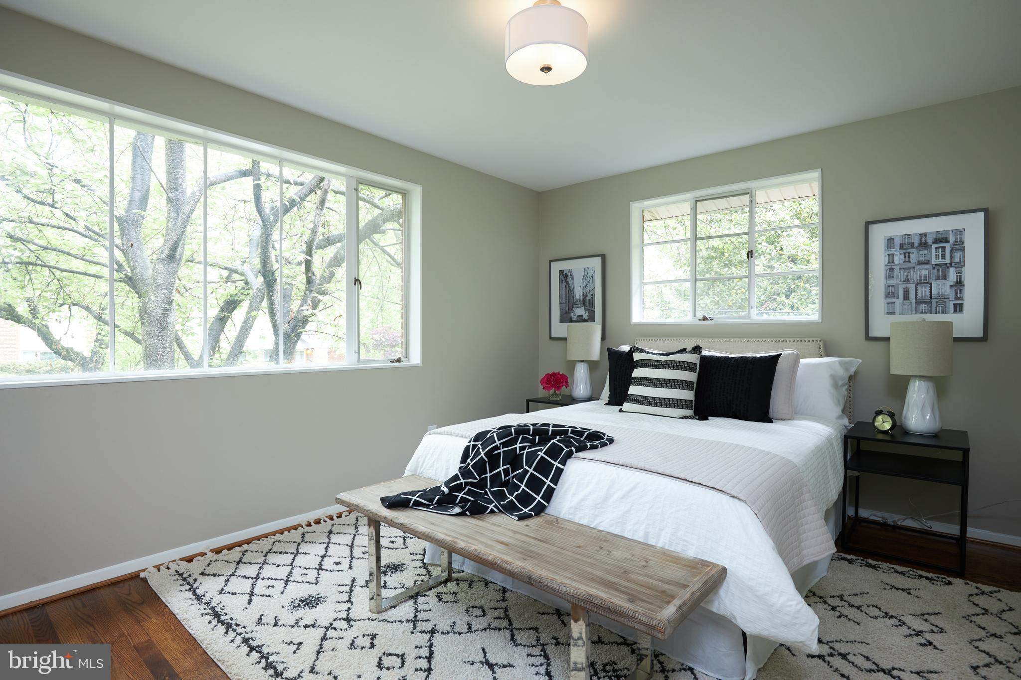 2408 Harmon Road Silver Spring, MD 20902 - Photo 17 of 38 Master suite w/hardwood flr & 2x window exposure