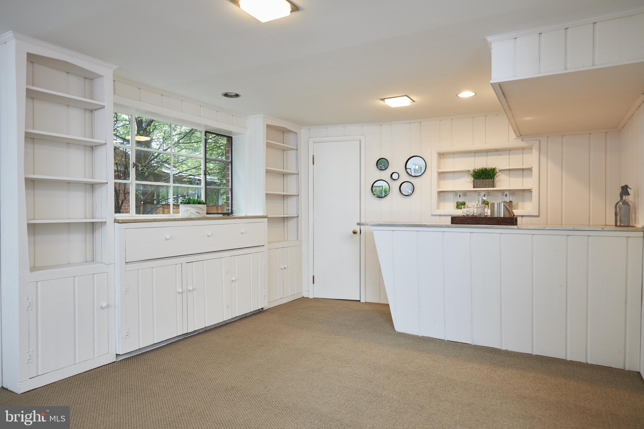 2408 Harmon Road Silver Spring, MD 20902 - Photo 29 of 38 Wet bar + more original built-ins (lower level)