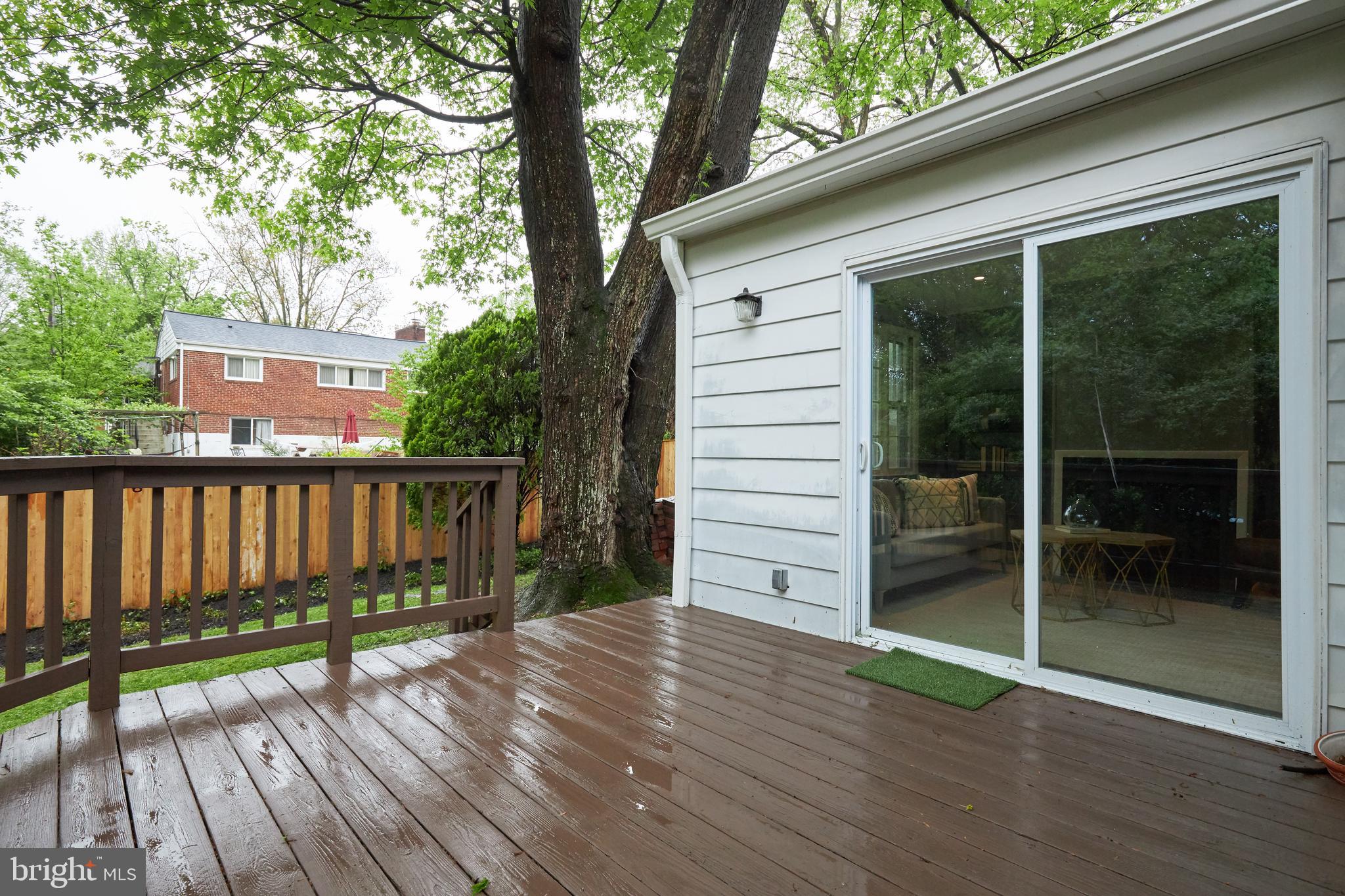 2408 Harmon Road Silver Spring, MD 20902 - Photo 37 of 38 Back deck (shows entrance to den)