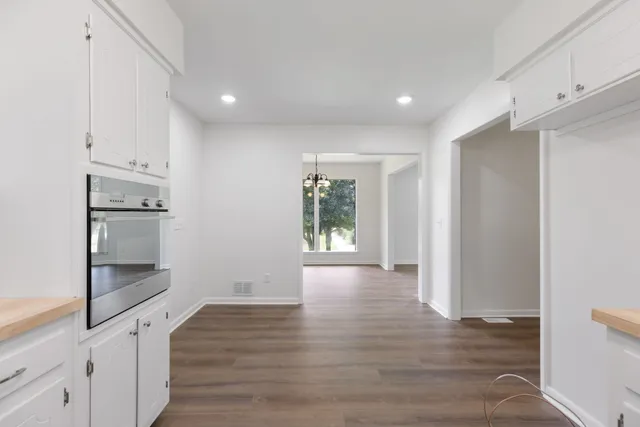 a living room with a fireplace