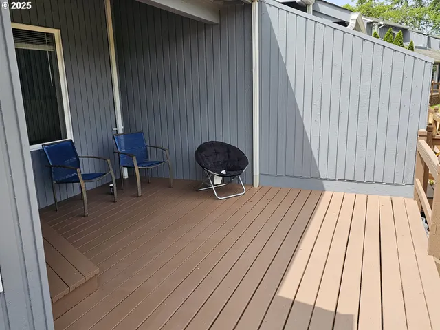 a view of a roof deck