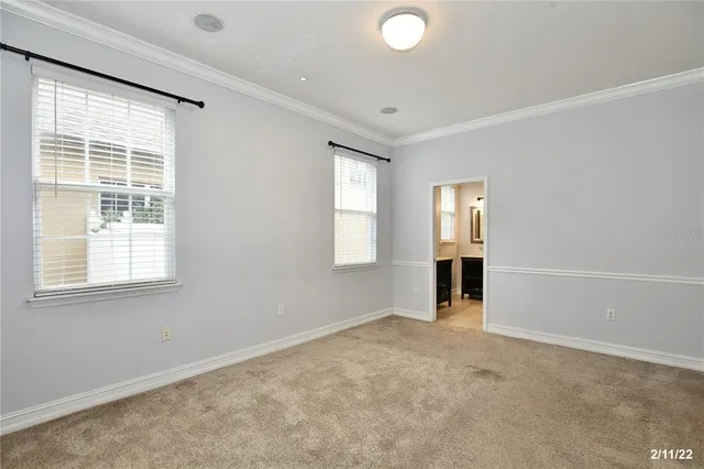 a view of an empty room