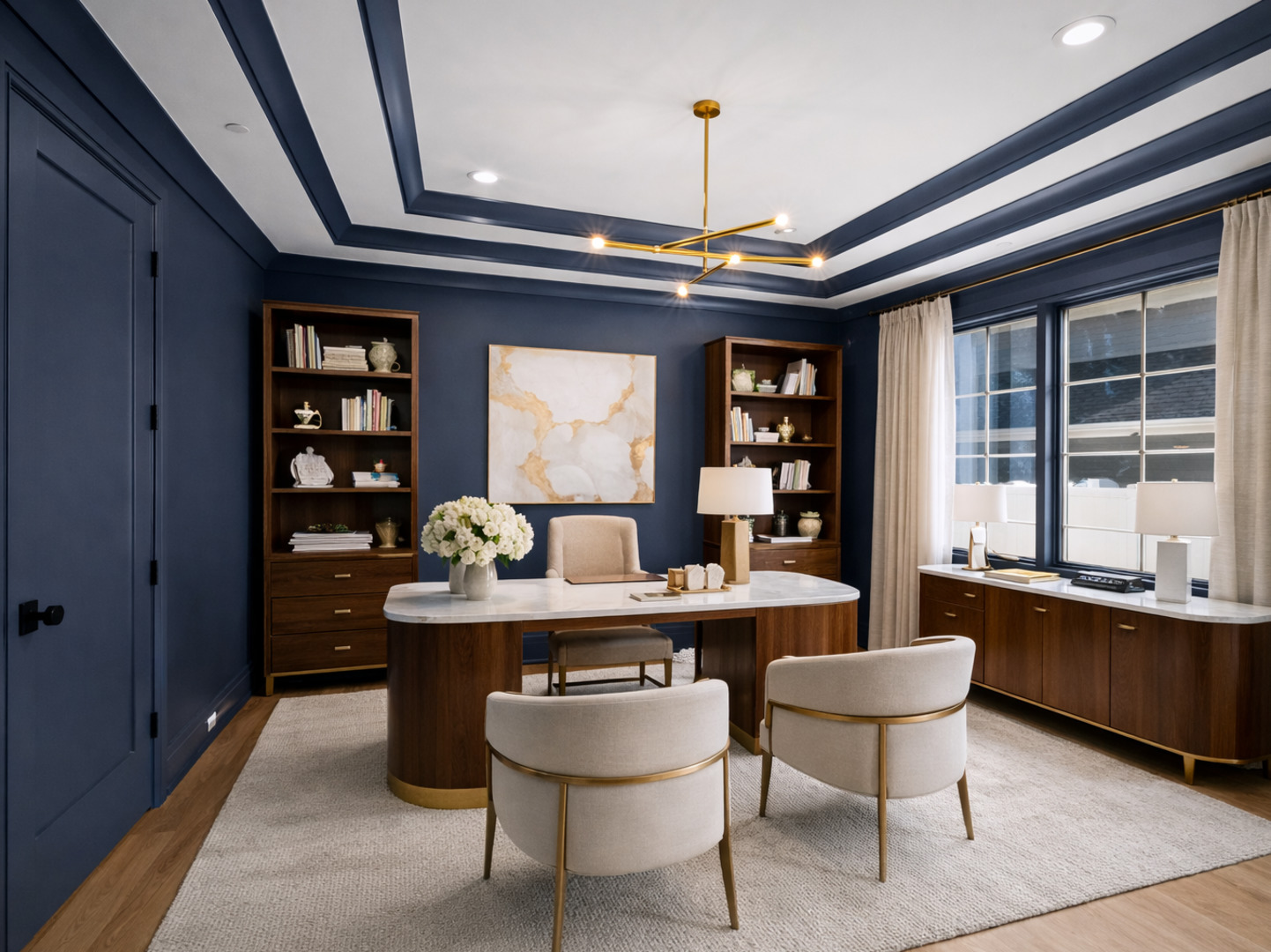 1851 Oakwood Road Northbrook, IL 60062 - Photo 6 of 15 a dining room with furniture a chandelier and window