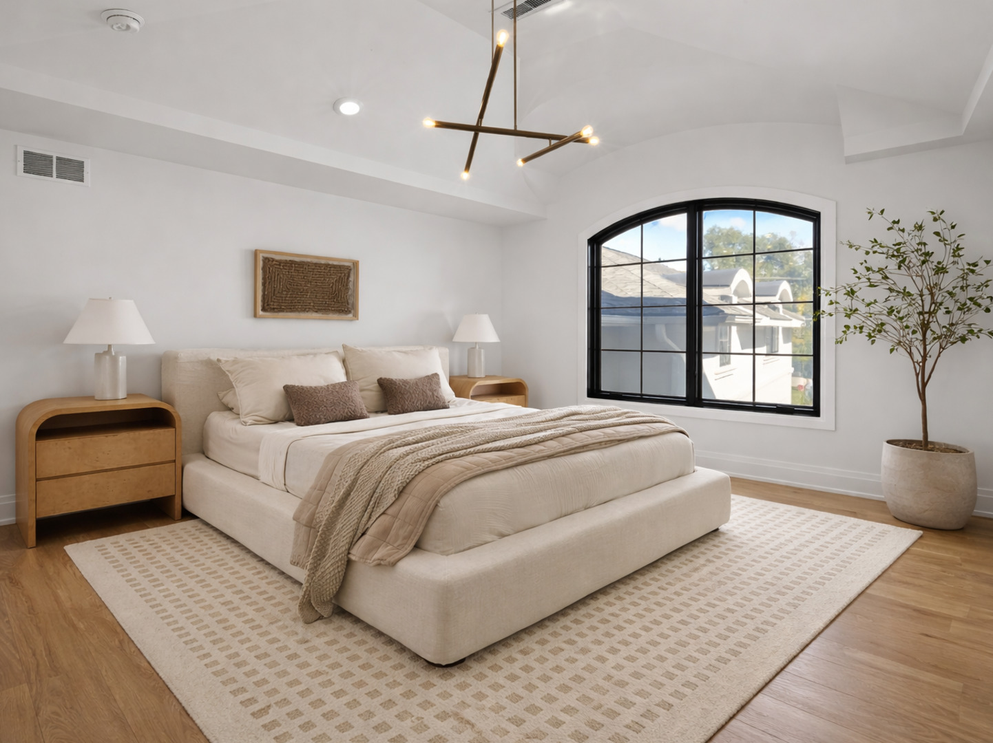 1851 Oakwood Road Northbrook, IL 60062 - Photo 10 of 15 a spacious bedroom with a large bed and a window