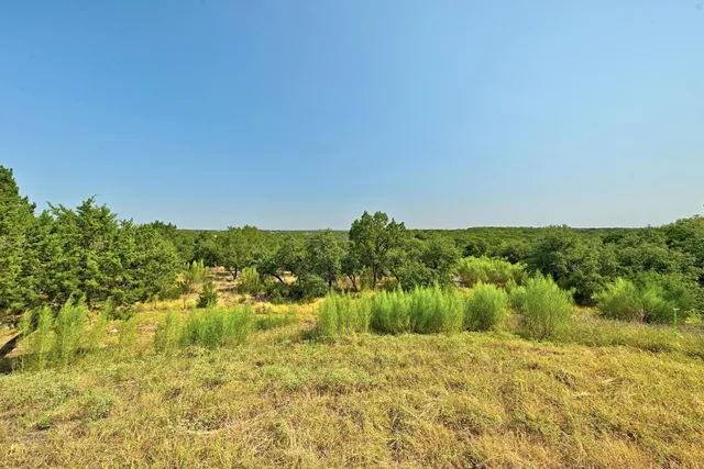 a view of a lake with a mountain in the background