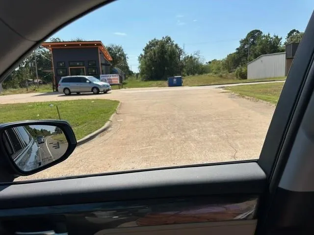 a view of swimming pool from a window