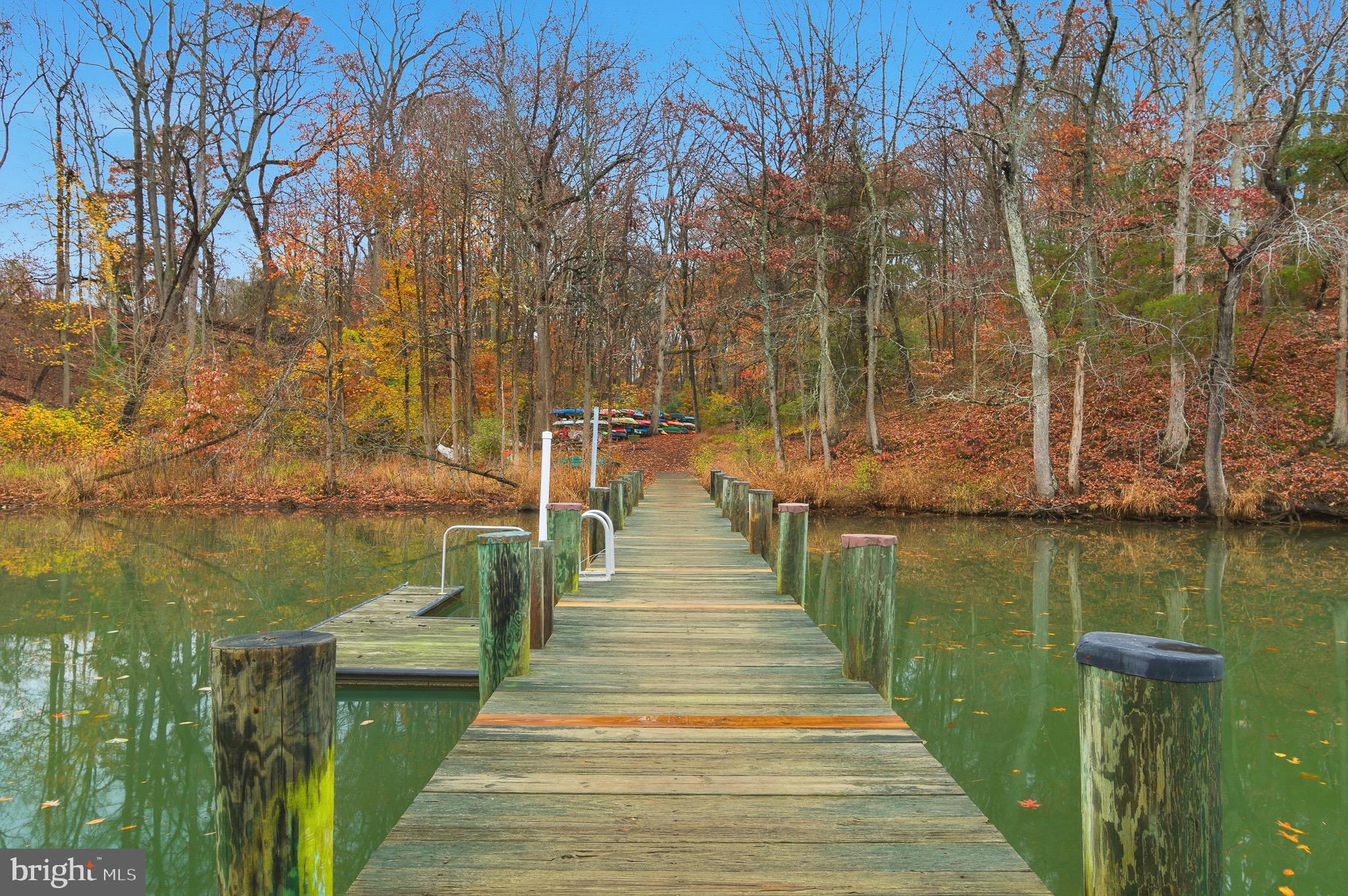 134 Spring Pl Way Annapolis, MD 21401 - Photo 51 of 59 a lake view with a wooden bridge