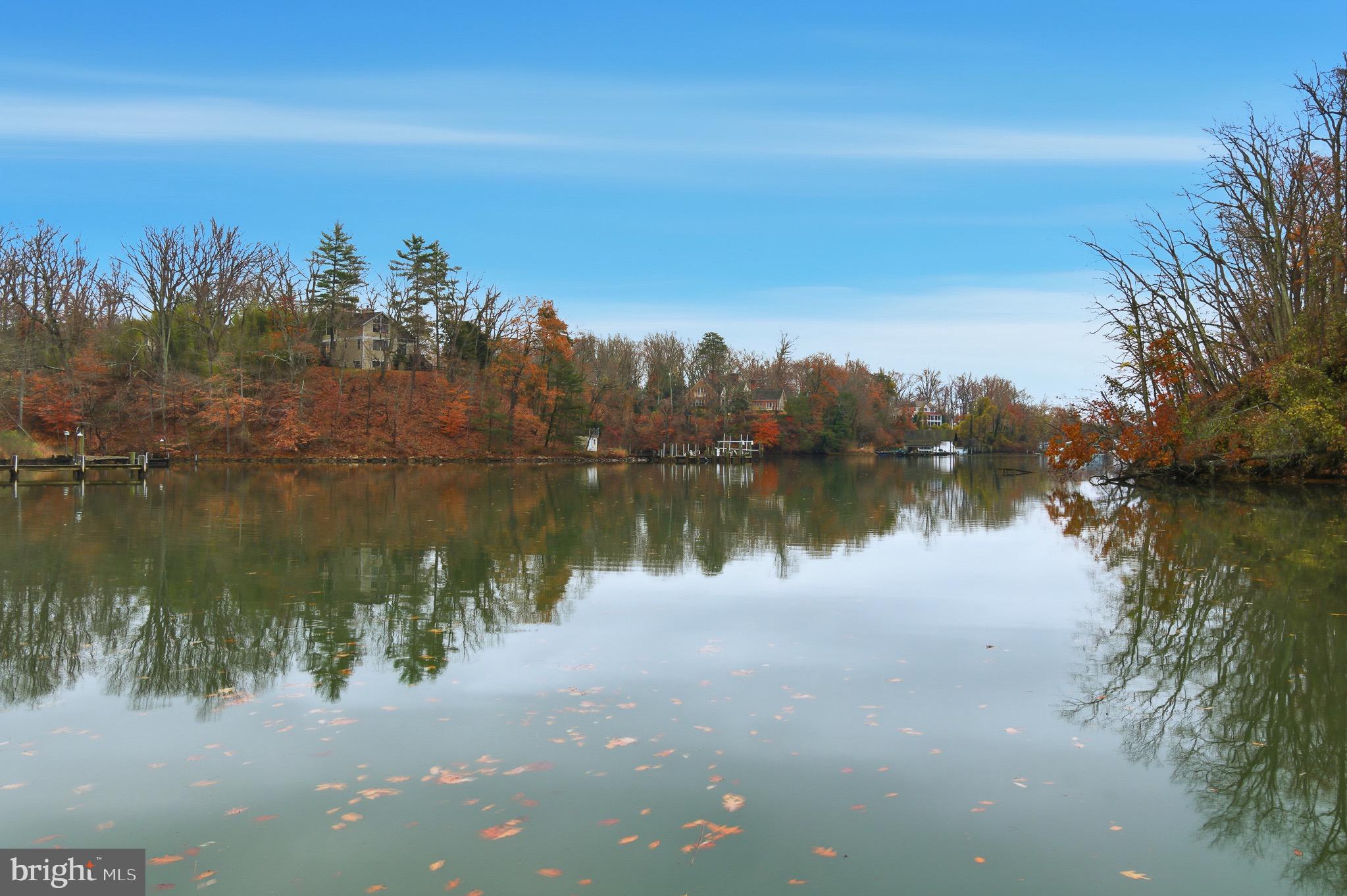134 Spring Pl Way Annapolis, MD 21401 - Photo 52 of 59 a view of a lake in middle of forest