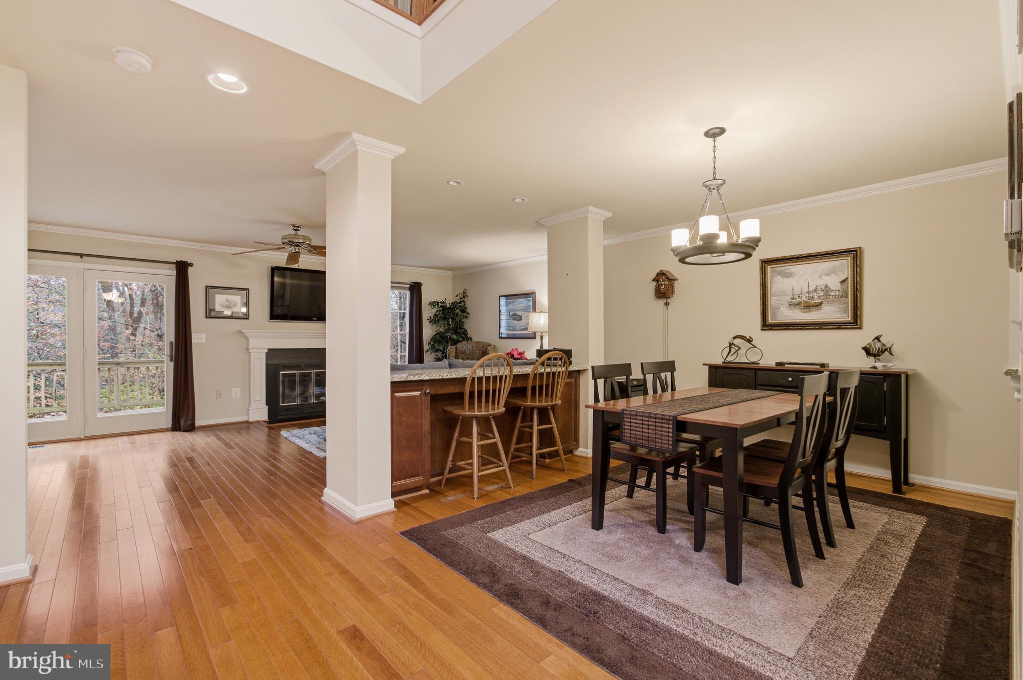 134 Spring Pl Way Annapolis, MD 21401 - Photo 9 of 59 a view of a dining room with furniture and chandelier