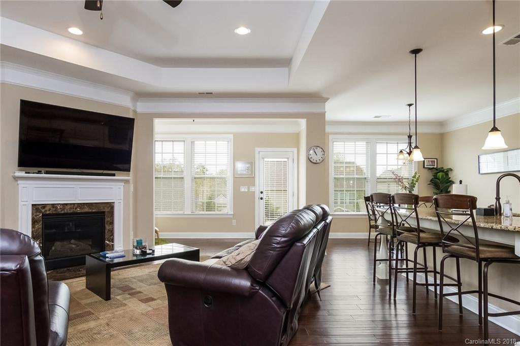 1841 Larkspur Way Tega Cay, SC 29708 - Photo 8 of 27 a living room with furniture fireplace and a flat screen tv