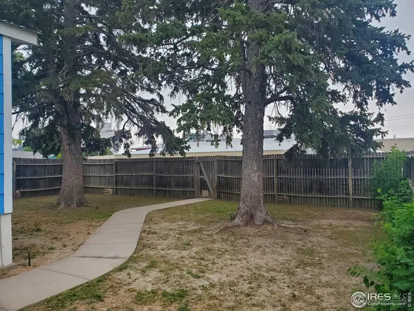 a backyard of a house