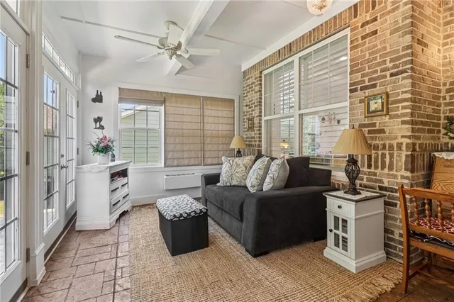 a large bathroom with a double vanity sink a mirror and a