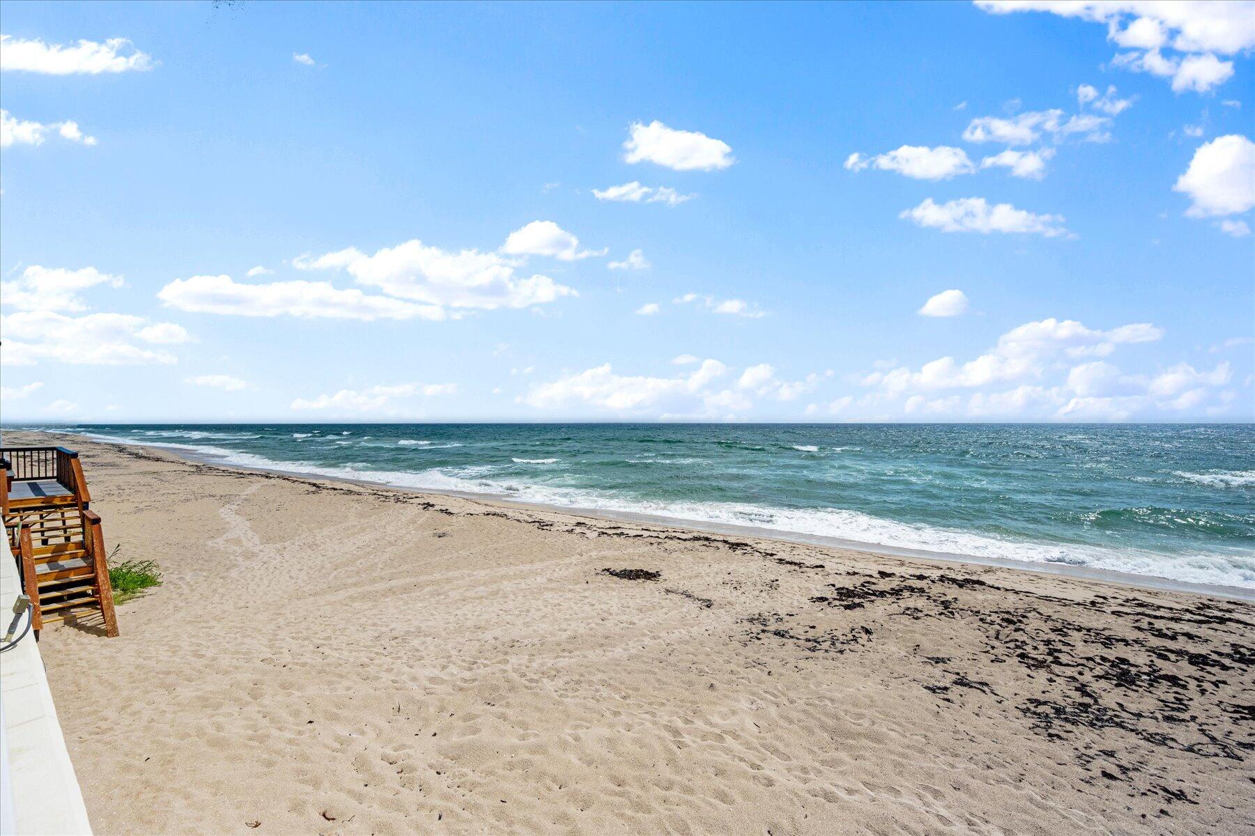a view of an ocean beach