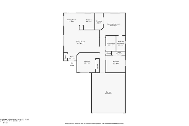 $370,000 | 11345 East Camino Street, Mesa, AZ 85207
