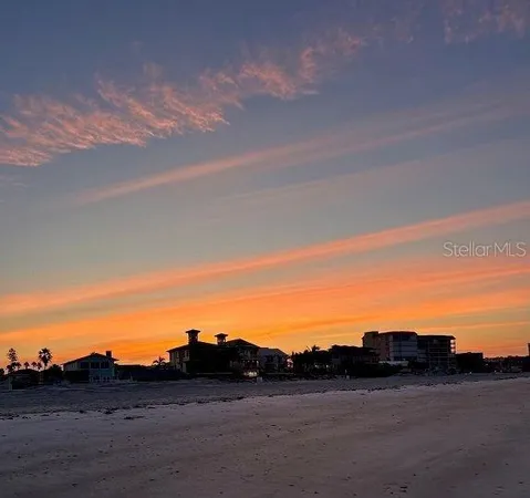 a view of mountain with sunset view