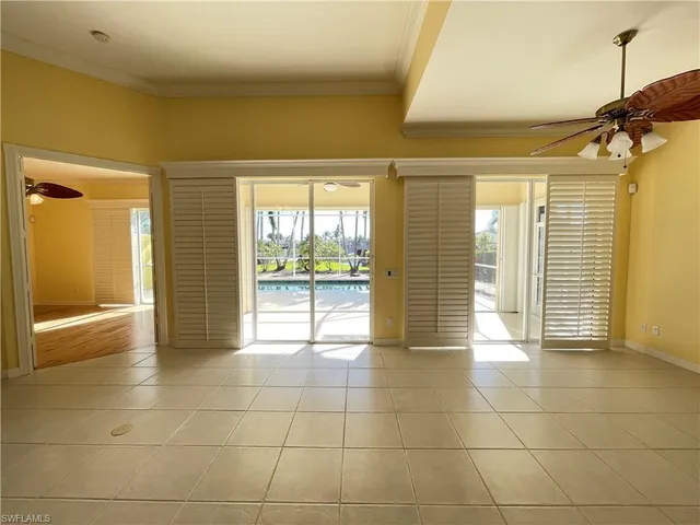 a view of an entryway with a door