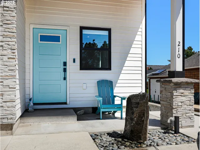 a view of a entryway door front of house