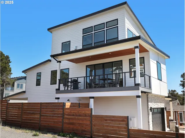 a view of a house with a balcony