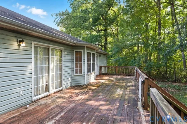 a backyard of a house