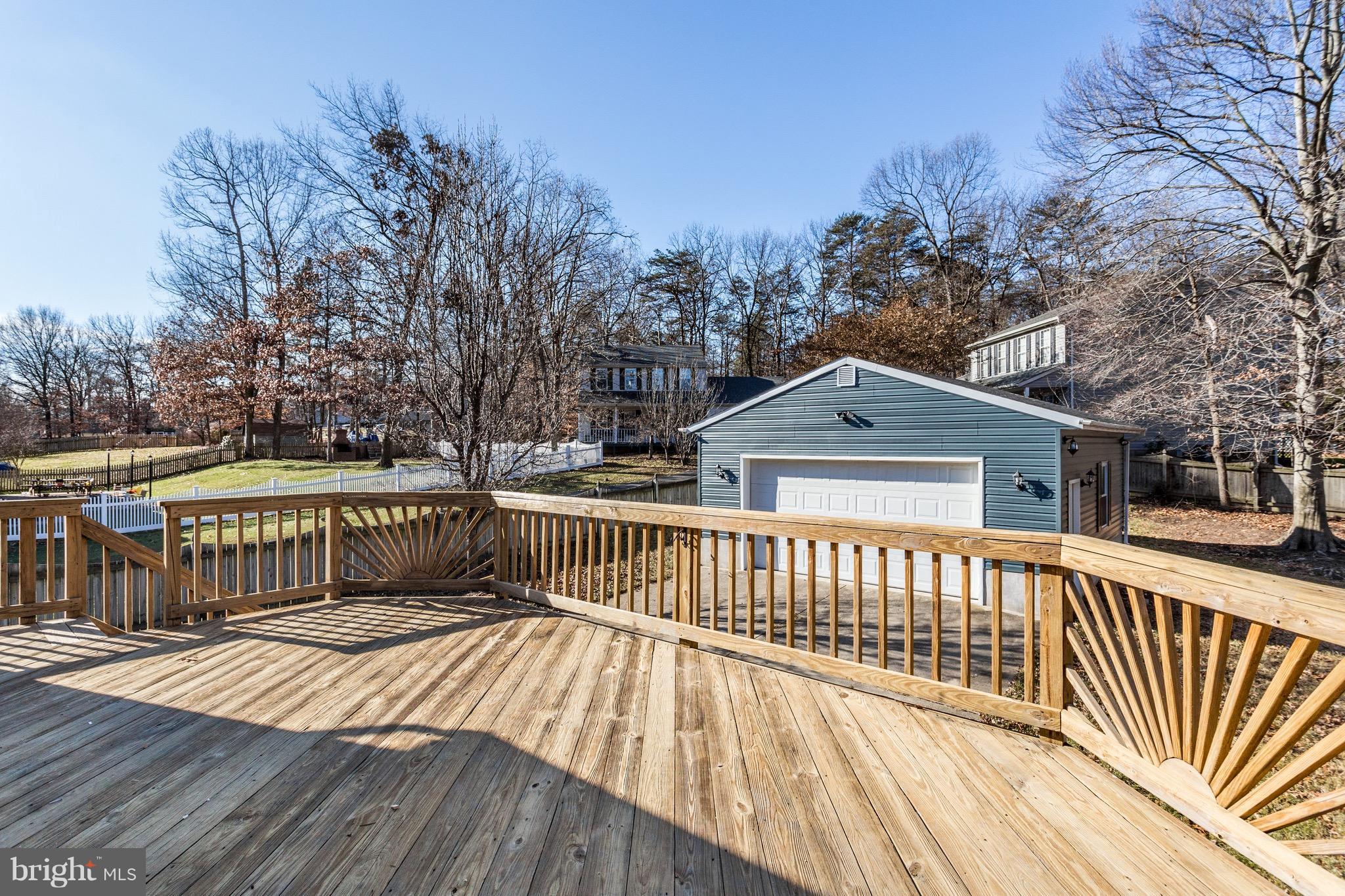 620 Riden Street Odenton, MD 21113 - Photo 27 of 30 Large Deck overlooking over 1/4 acre lot