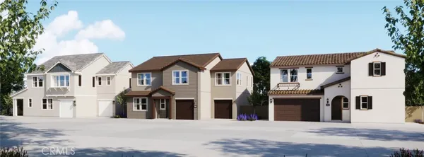 a front view of a large white building