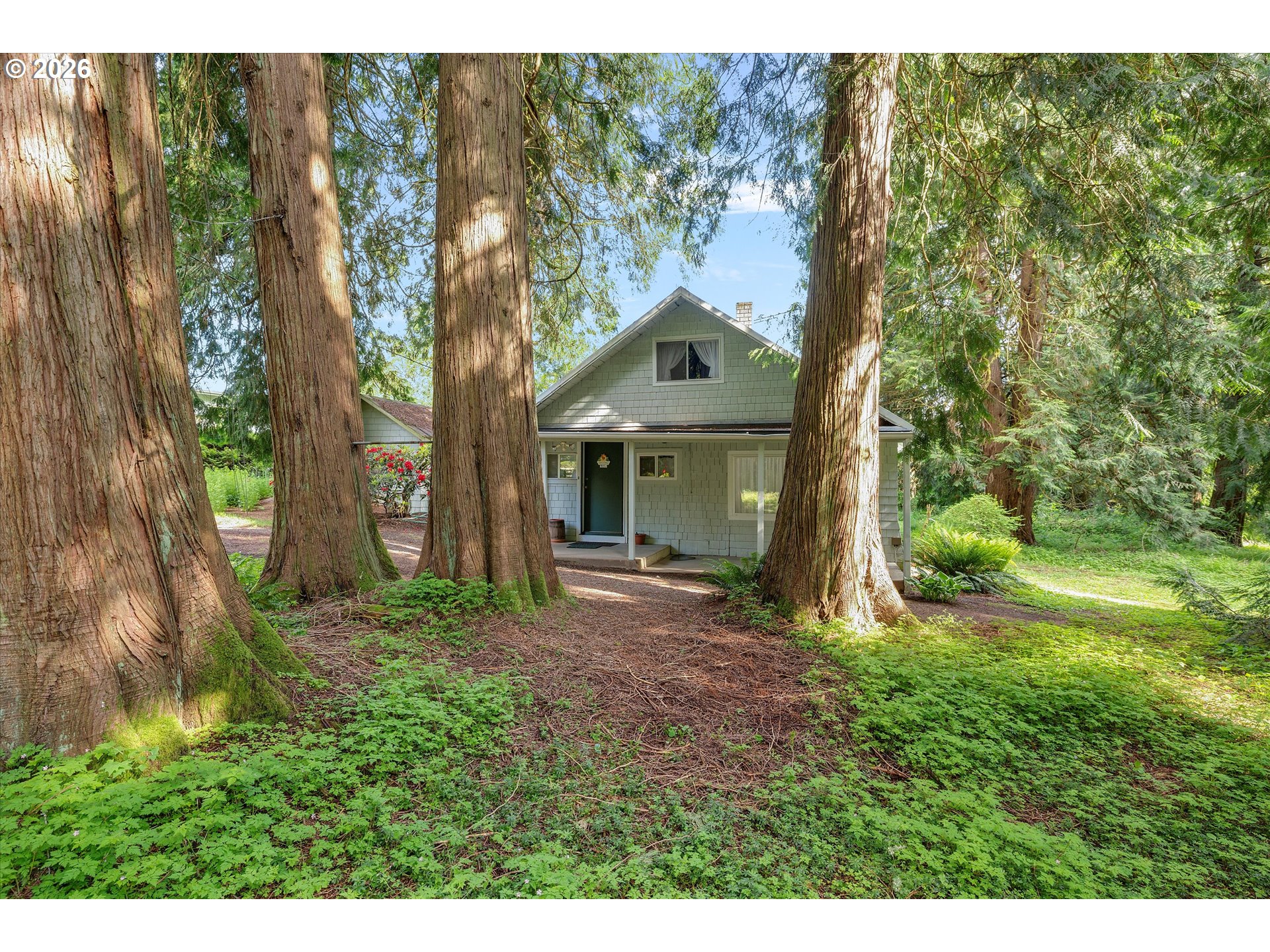 30185 Southeast Wheeler Road Boring, OR 97009 - Photo 2 of 27 a view of a big yard with plants and large trees