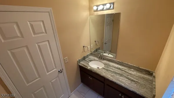 a room with granite countertop