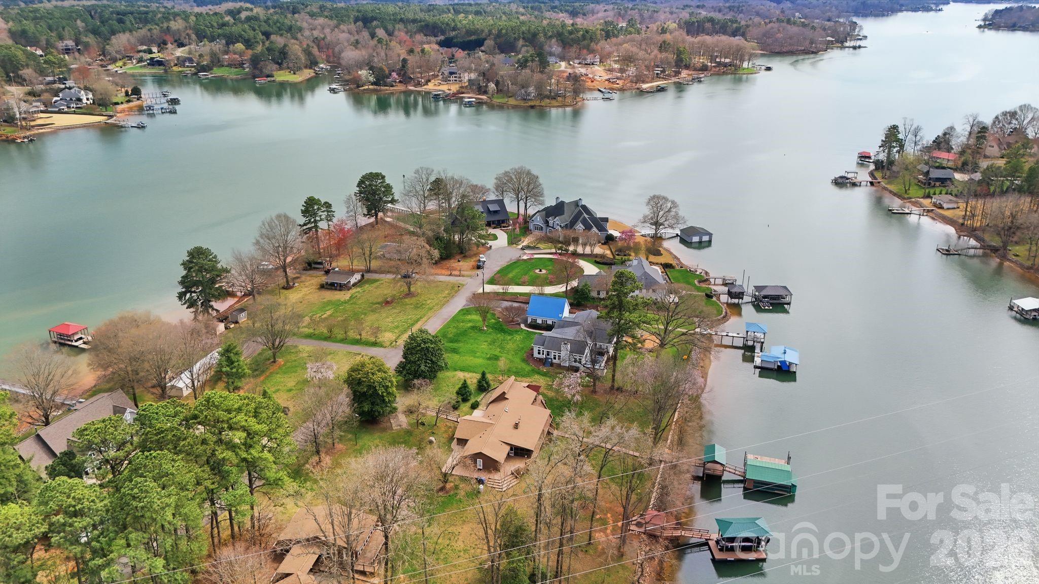 232 Apache Road Troutman, NC 28166 - Photo 14 of 25 an aerial view of a house with a lake view
