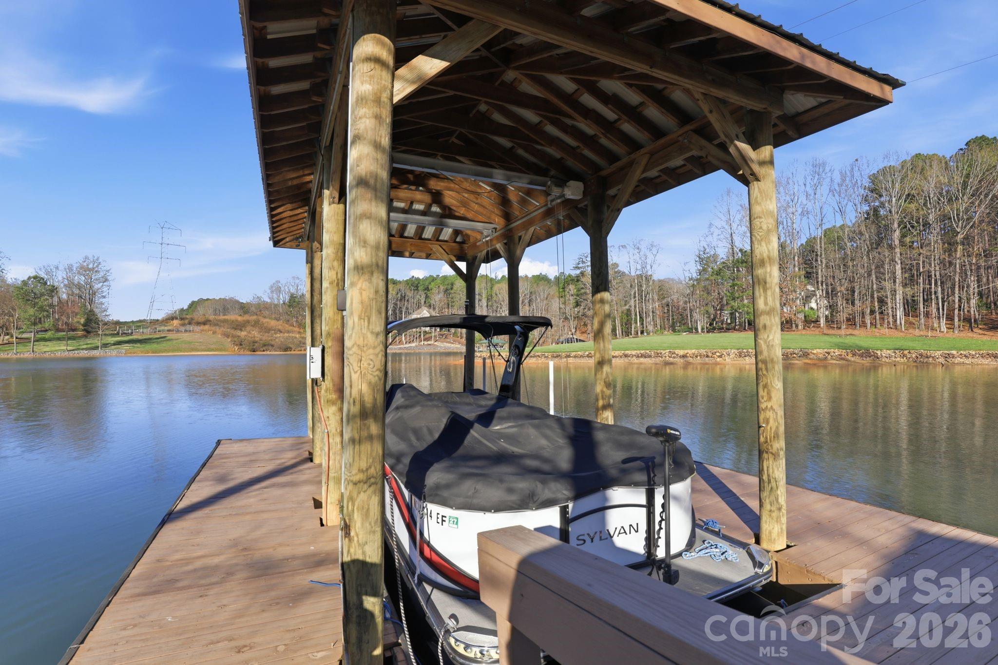 232 Apache Road Troutman, NC 28166 - Photo 9 of 25 a view of a lake from a balcony