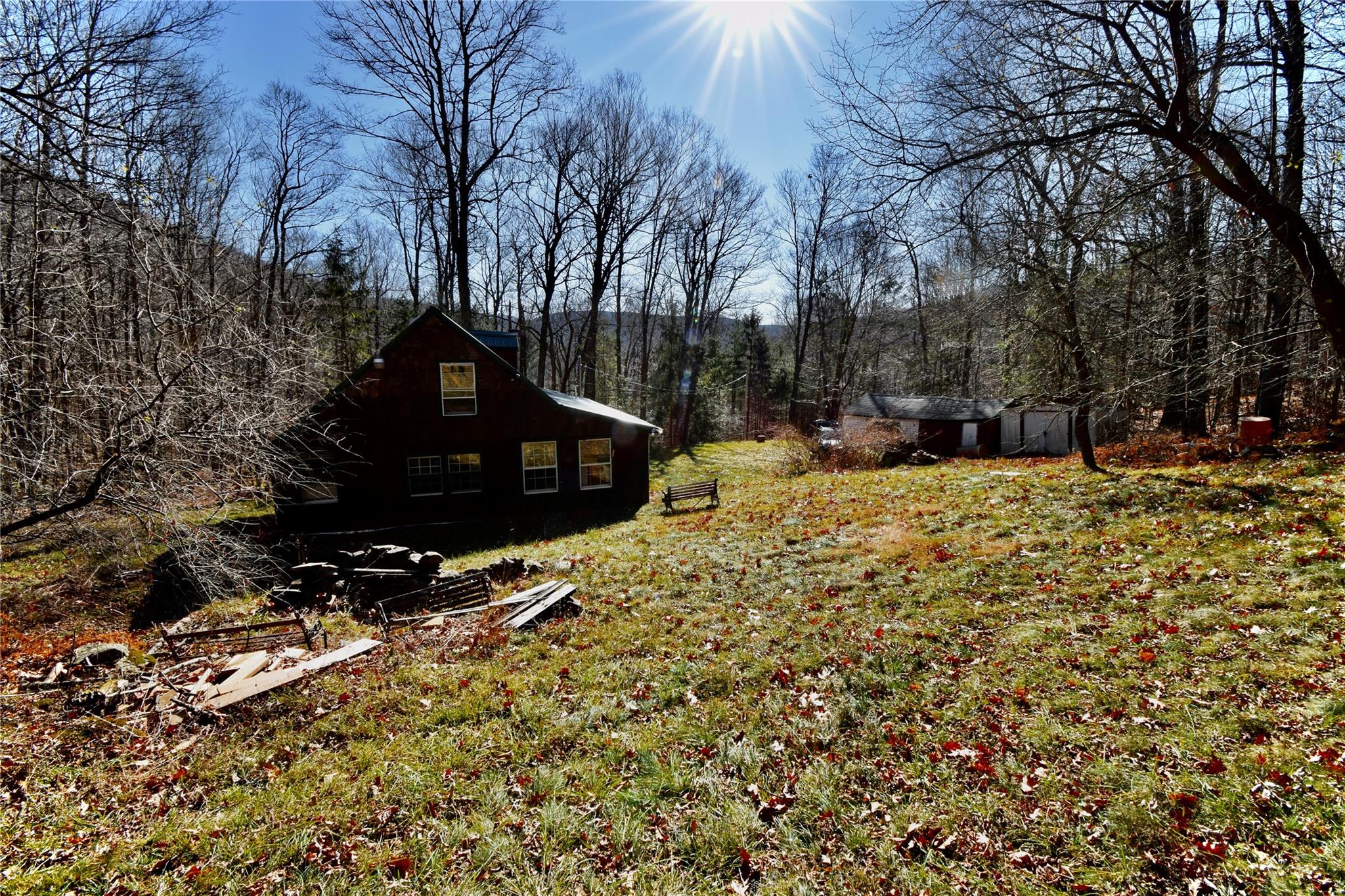 339 Mountain Lake Road Andes, NY 13731 - Photo 5 of 36 View of yard featuring a shed