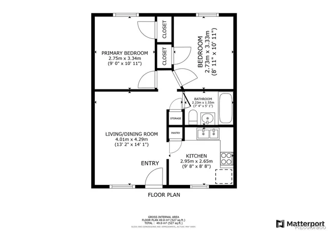 a picture of a bench in a building