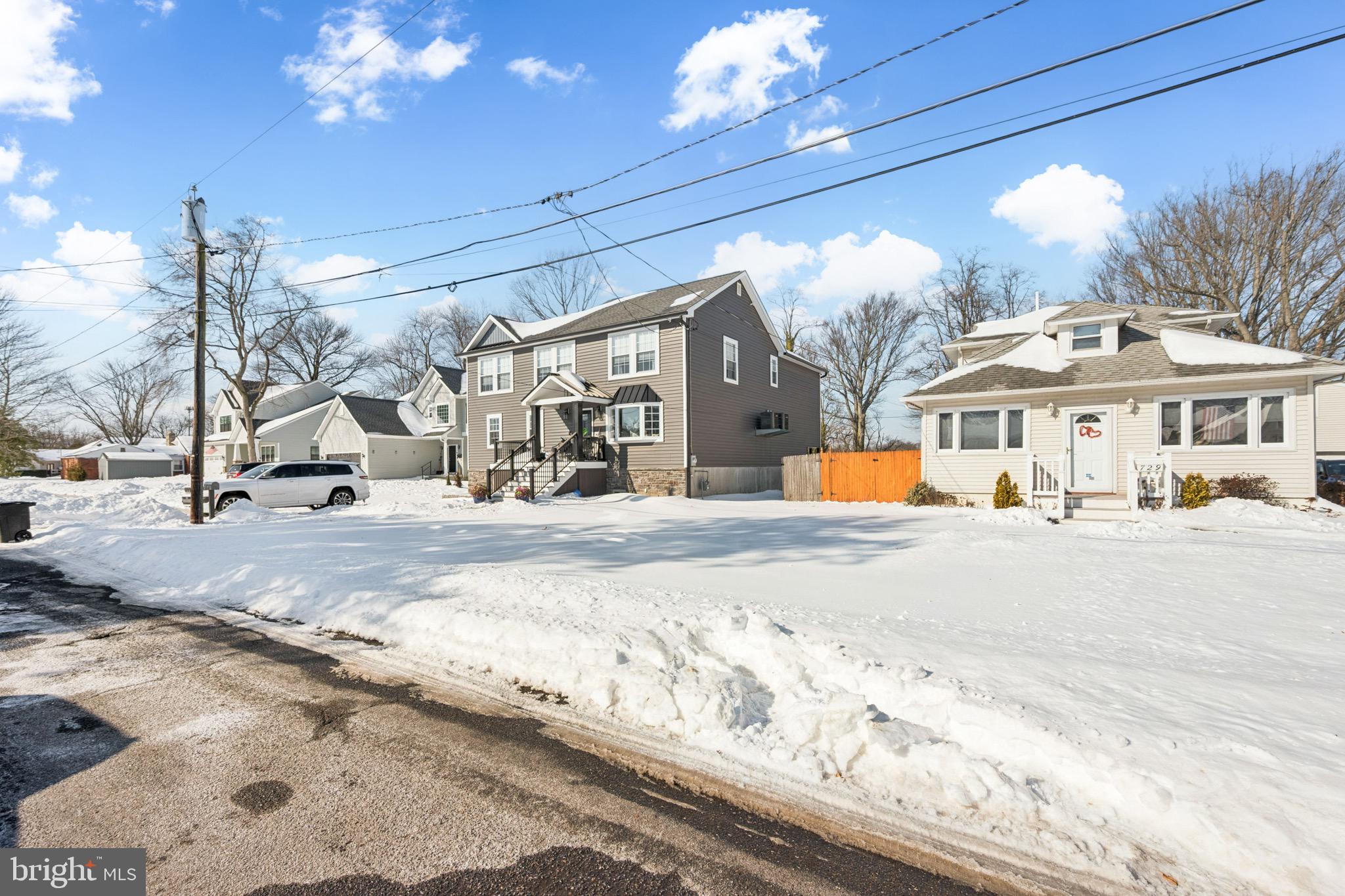 728 Haverford Avenue Maple Shade, NJ 08052 - Photo 17 of 17 a view of a building with a snow on the road