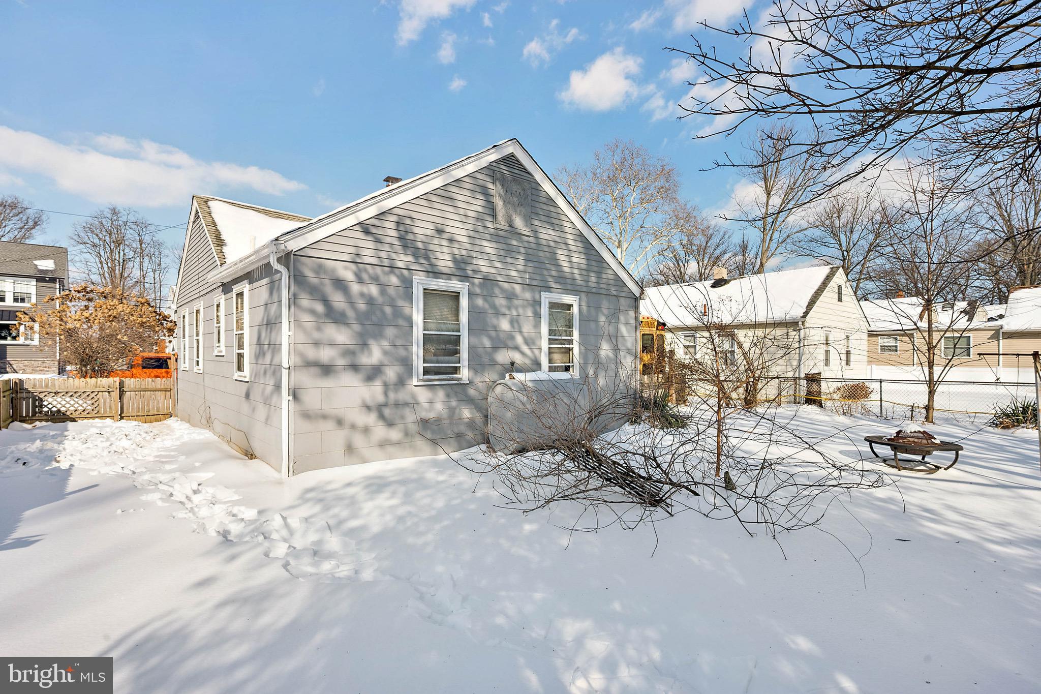 728 Haverford Avenue Maple Shade, NJ 08052 - Photo 2 of 17 a view of a house with snow on the road