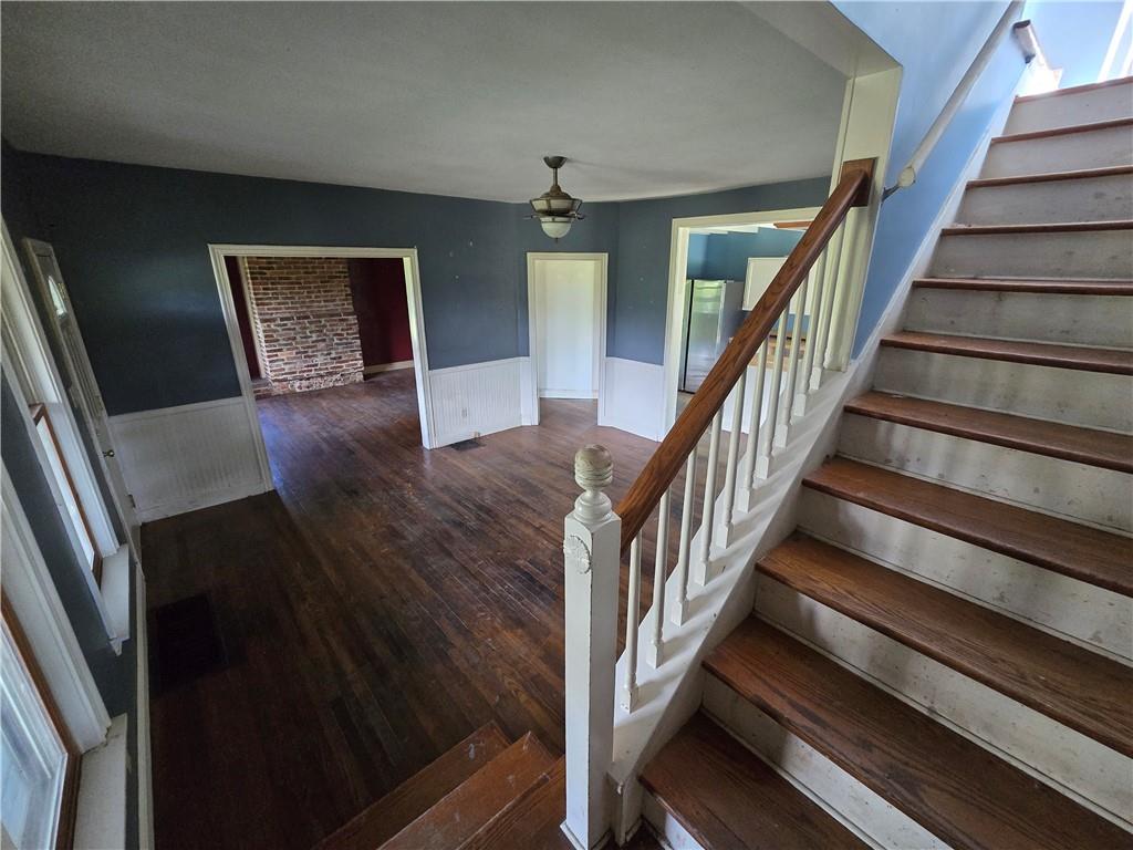 76 Rainey Road Eighty Four, PA 15330 - Photo 6 of 18 a view of staircase with wooden floor and stairs