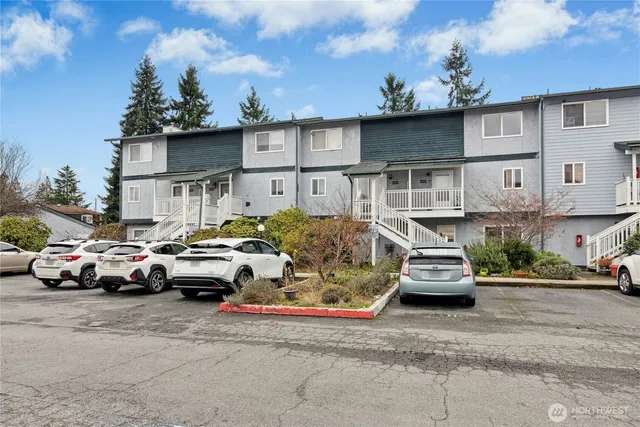 a car parked in front of a house
