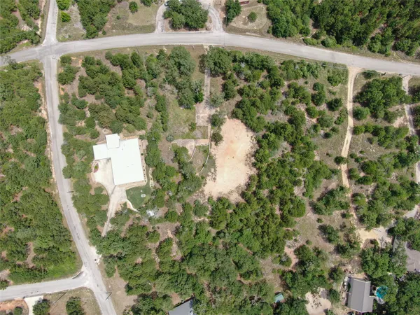 a view of a yard with plants